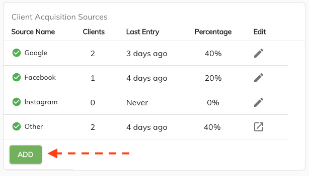 client acquisition add source