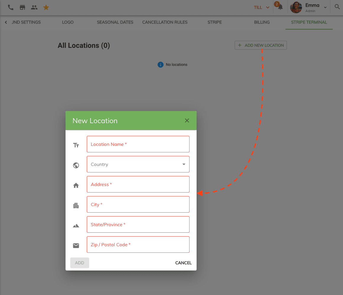 Stripe Terminal Configuration